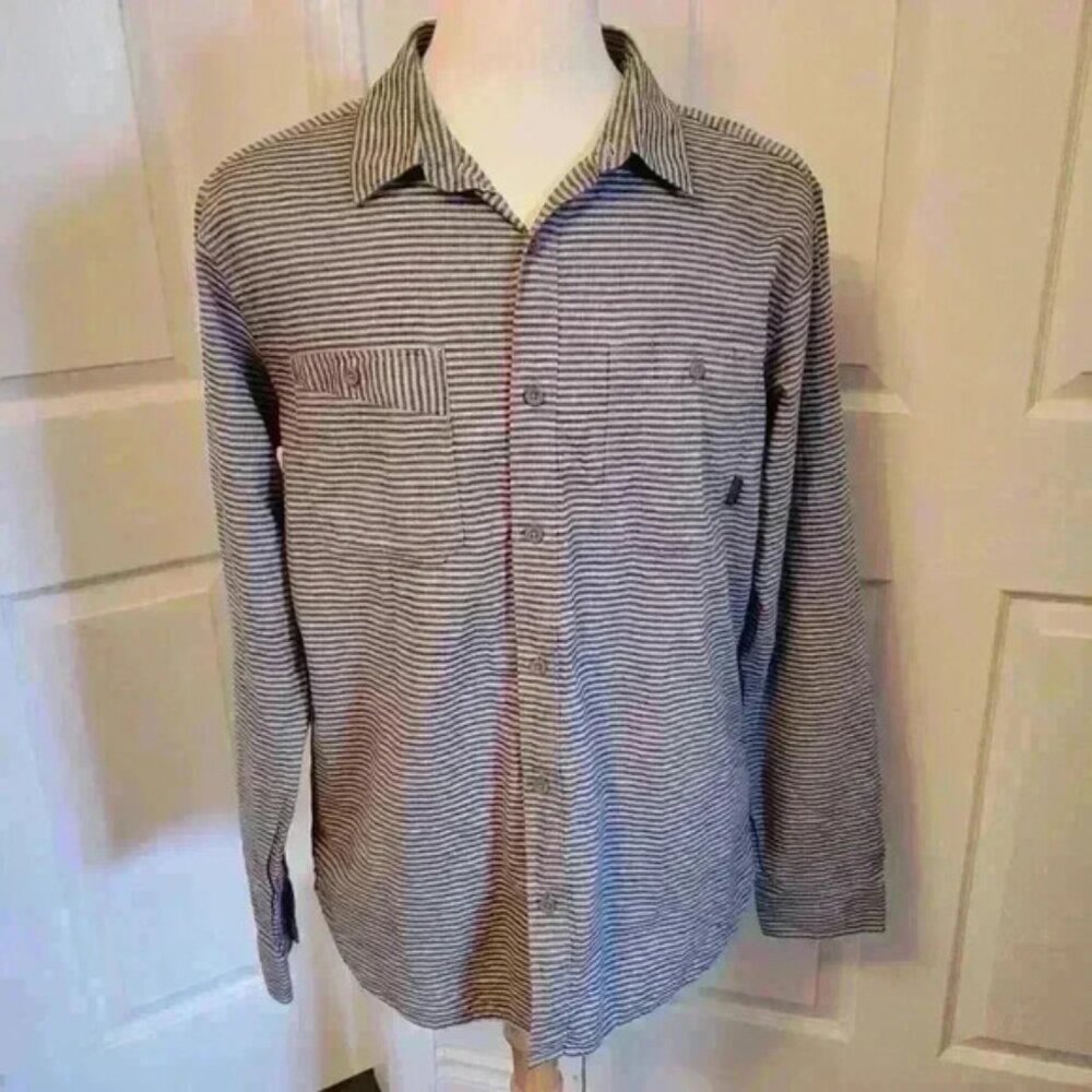 Mountain Hardwear button down shirt top casual Stripped  Size XL